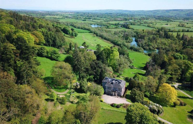 Cappagh House in its valley setting, image courtesy of Ms Claire Chavasse