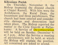 Church of Ireland Gazette, 16 November 1956.