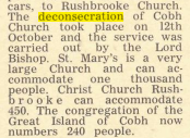 Church of Ireland Gazette, 10 November 1967.