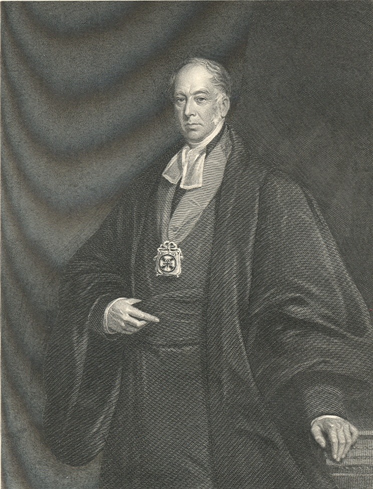 Portrait of Archbishop Whately, from fronticepiece in E. Jane Whately, Life and Correspondence of Richard Whately, Late Archbishop of Dublin (London, 1866).
