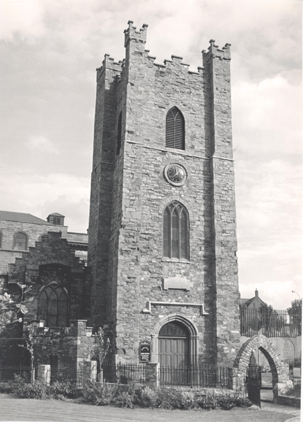 St Audoen's Church Cornmarket, photograph by the late Canon John Crawford (RCB Library Ms 465).