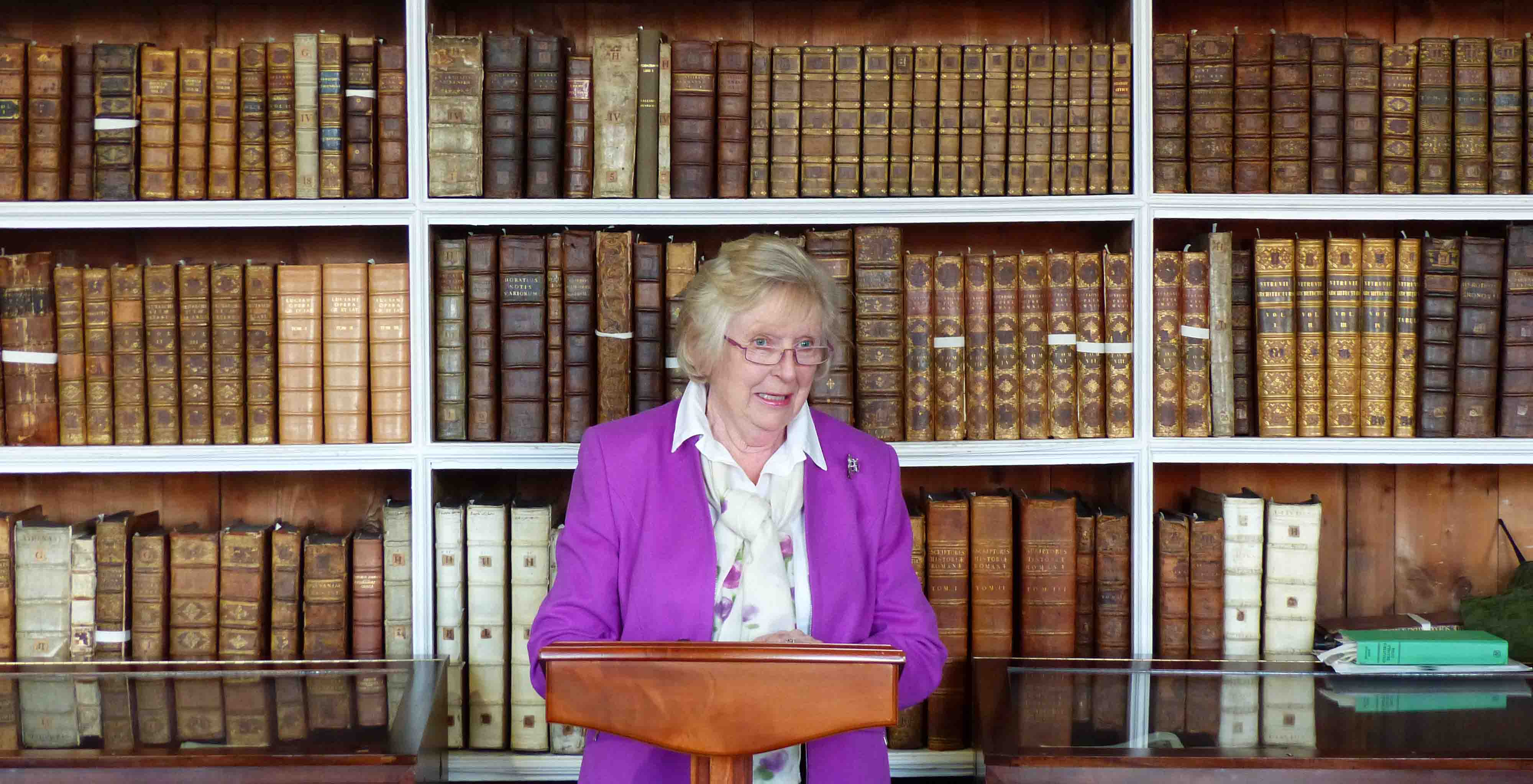 Mrs Primrose Wilson, President of Ulster Architectural Heritage, launches 'An Architectural History'.