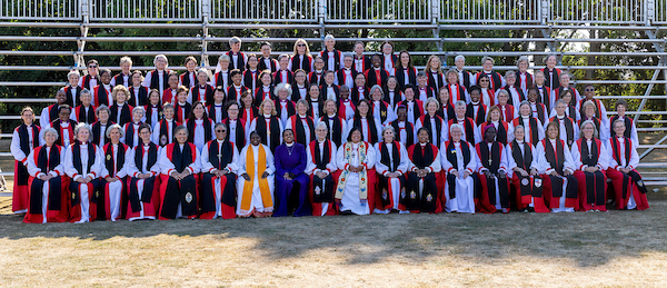 Women bishops attending the conference.