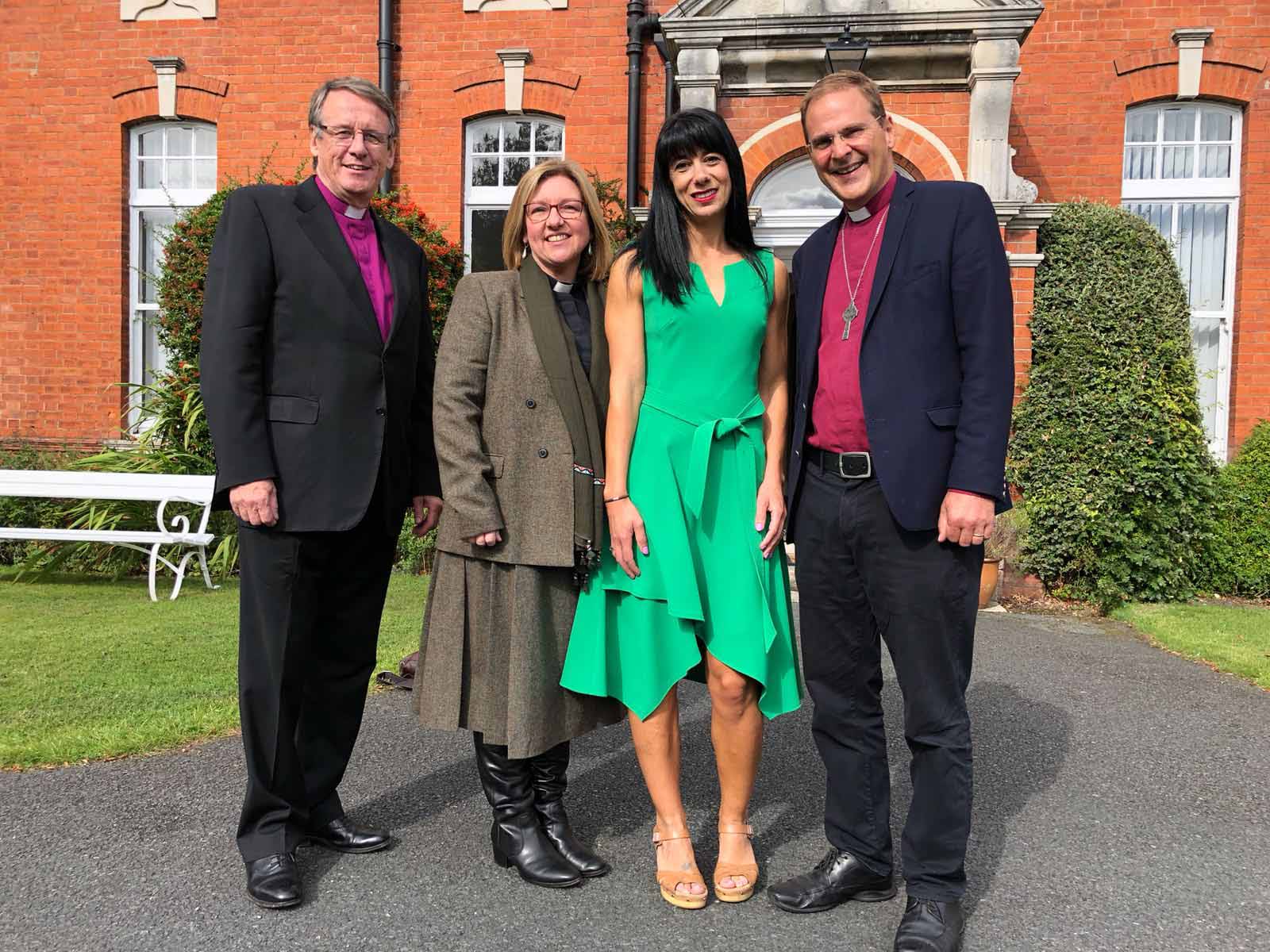 The Church of Ireland's inter-faith working group (IFWG), as it stands at present: the Rt. Rev Kenneth Kearon, the Rev Suzanne Cousins, and Ms Georgina Copty with the Bishop of Bradford, the Rt Rev Dr Toby Howarth.
