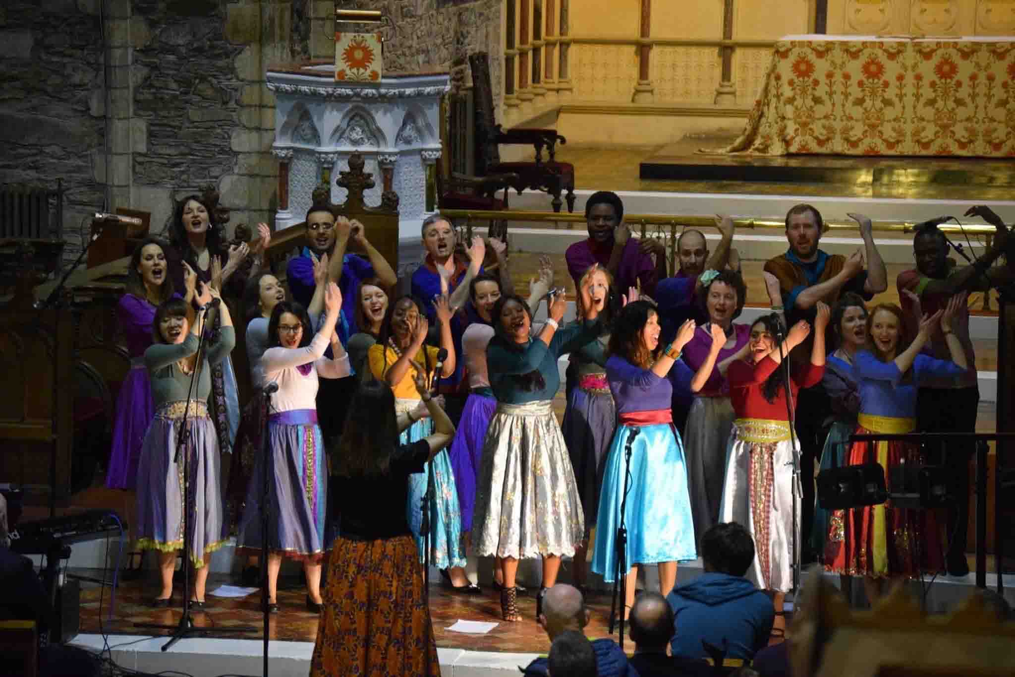The Discovery Gospel Choir at St Brigid's Cathedral, Kildare.