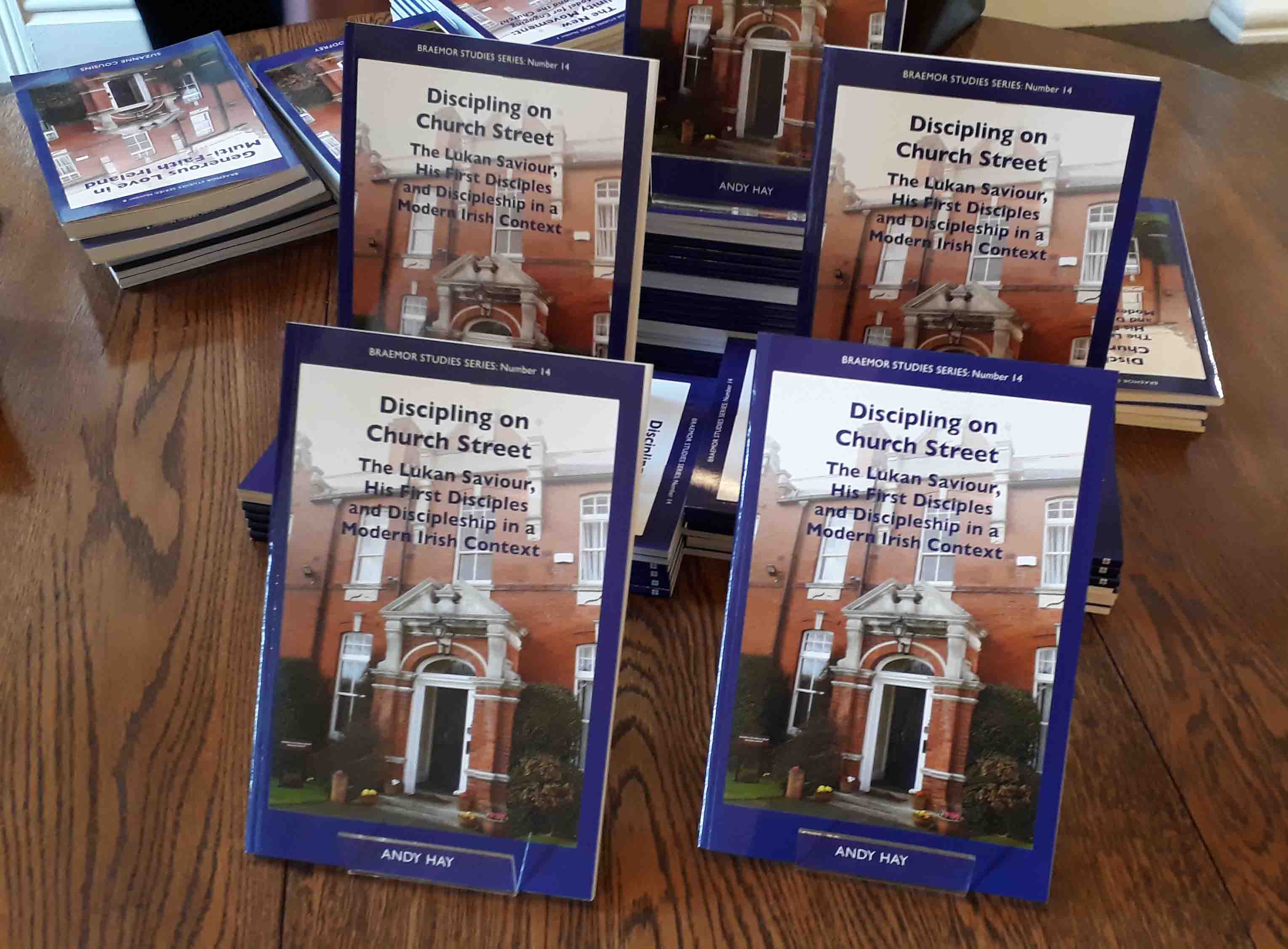 Discipling on Church Street on sale at its launch at the Church of Ireland Theological Institute, Braemor Park, Dublin.