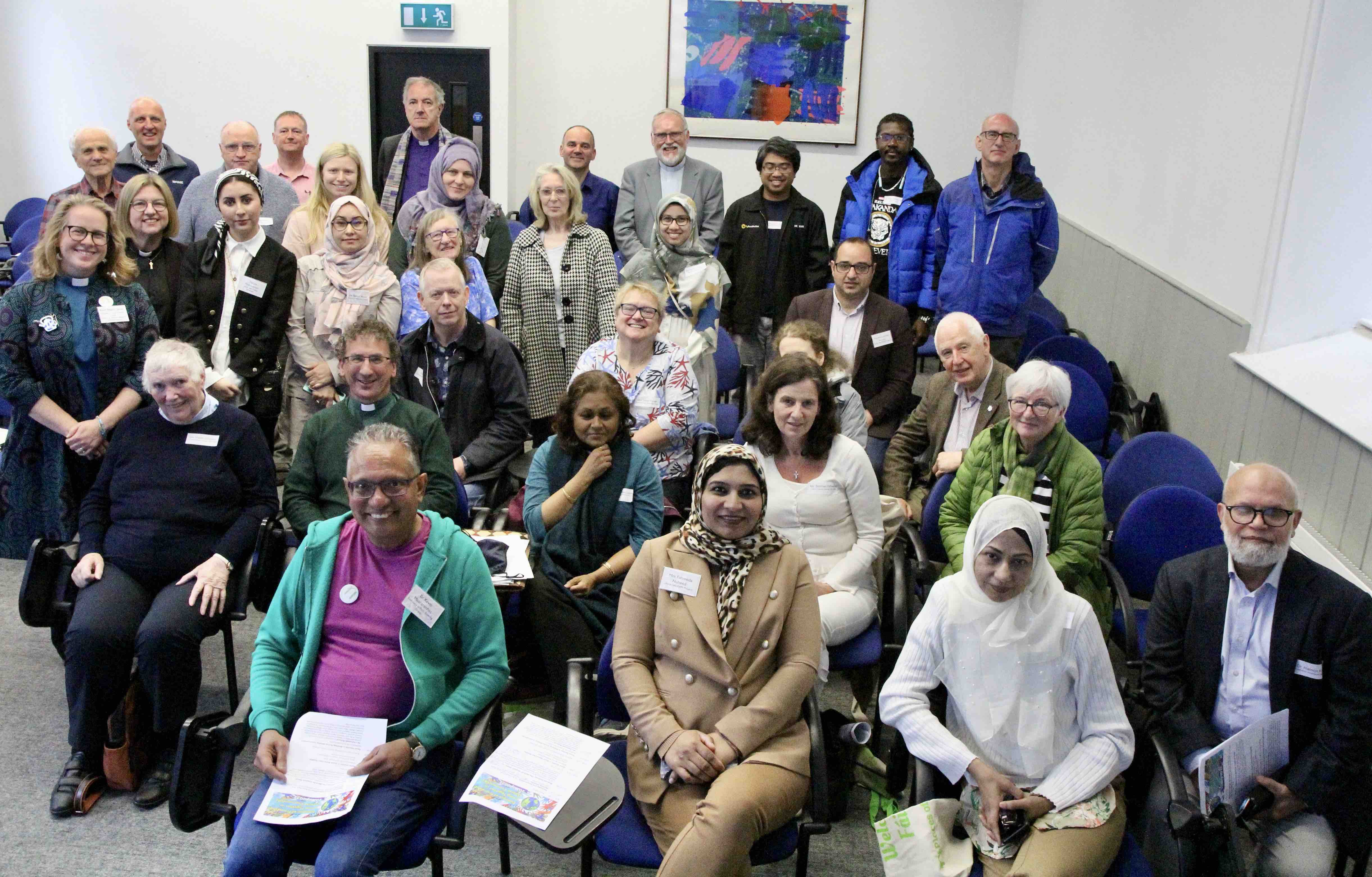 Organisers and participants in the Dialogue of Friendship event in the Irish School of Ecumenics.