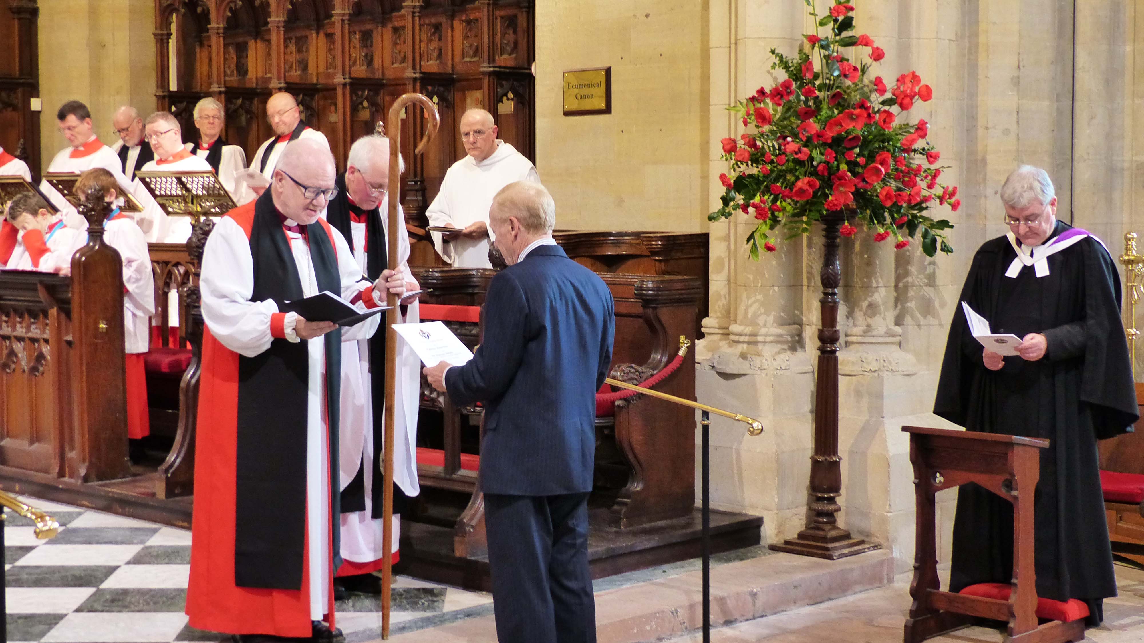 The conferral of the title of Organist Emeritus on Lay Canon Martin White.