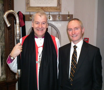 Bishop Michael Jackson and Mr Jonny Phenix, Diocesan Youth Officer