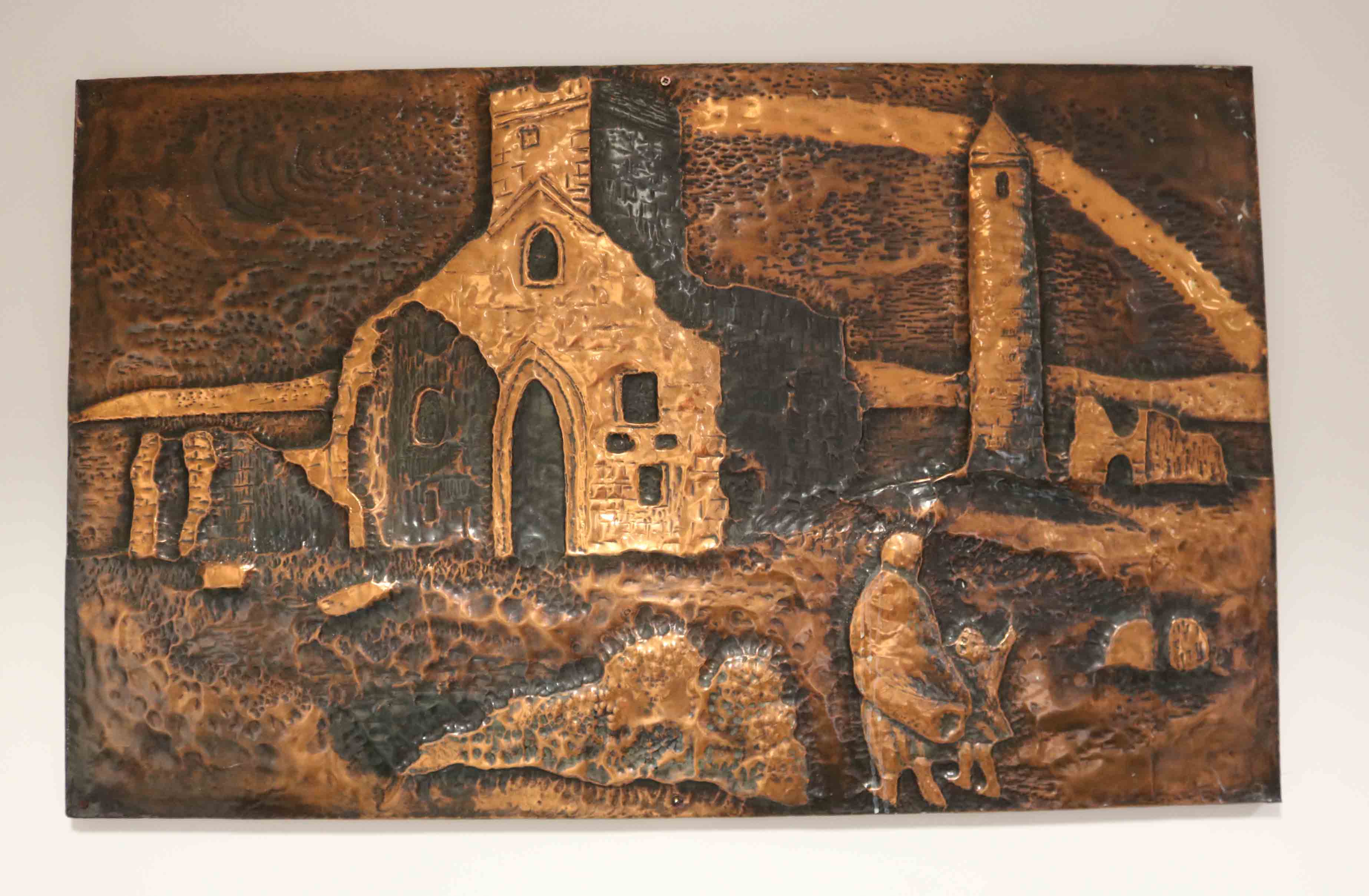Art depicting the monastic settlement at Devenish.