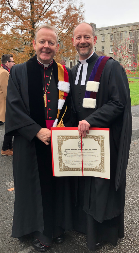Archbishop Eamon Martin, Archbishop of Armagh and Chancellor of the Pontifical University, and Dr Daniel Nuzum.