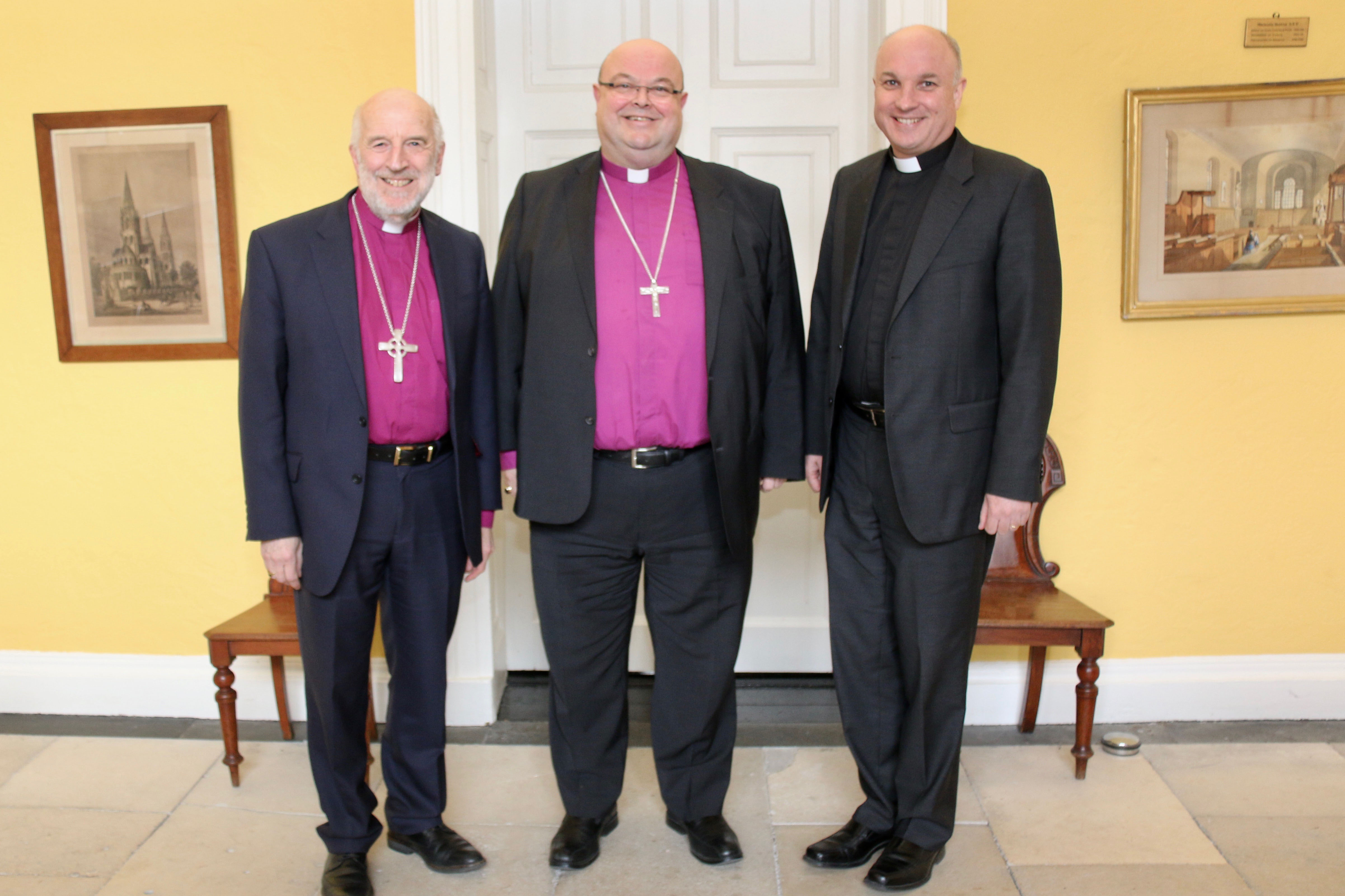 Bishop David Chillingworth, Bishop Paul Colton and Archdeacon Adrian Wilkinson.