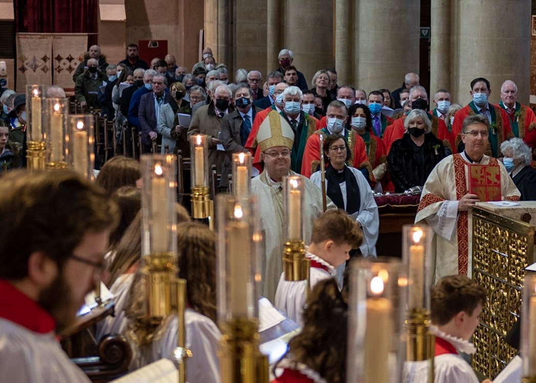Choral Eucharist and Civic Service of Saint Patrick's Day in Saint Fin Barre's Cathedral, Cork. Photo: Eoin Murphy.