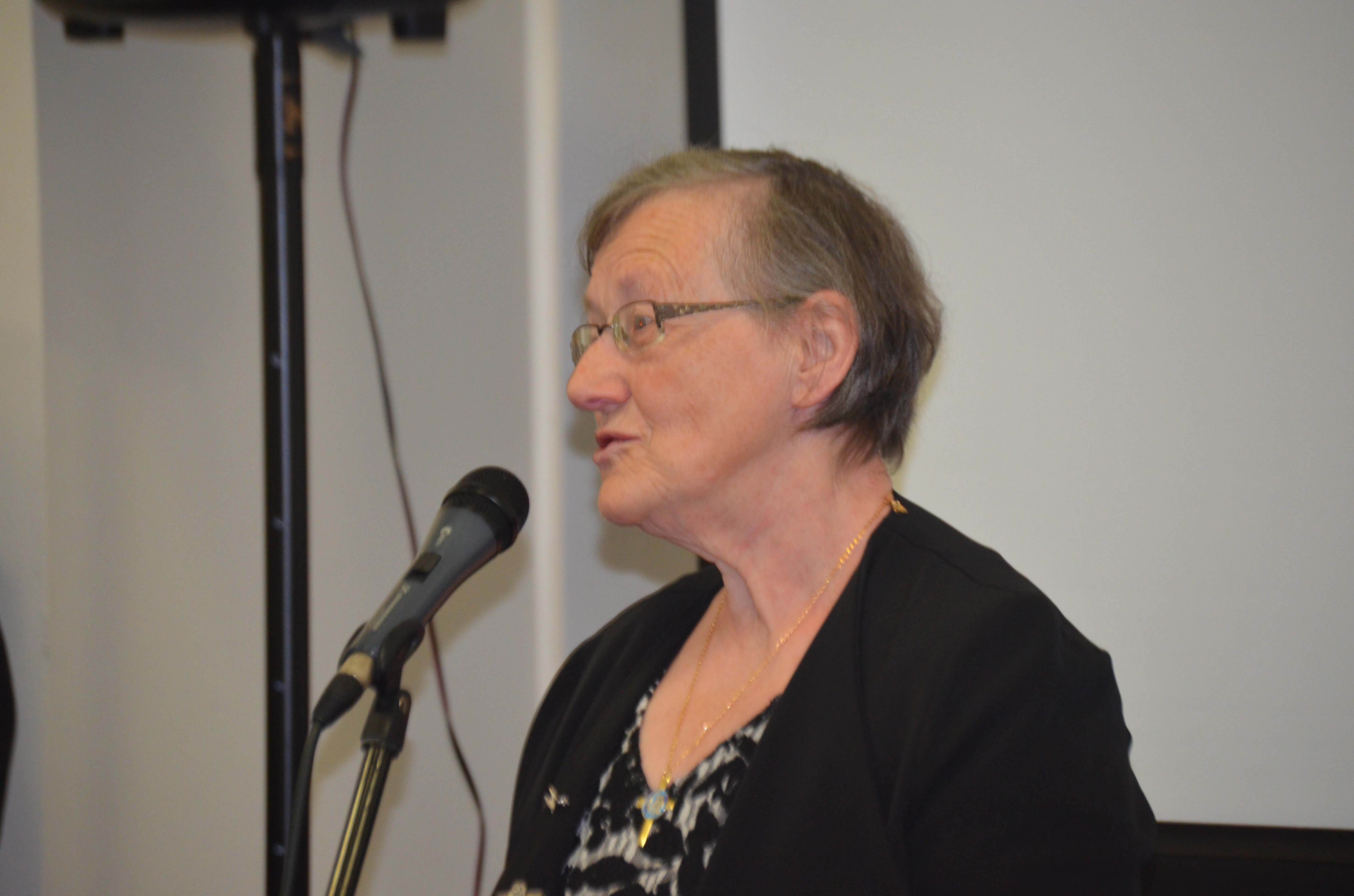 The All–Ireland President of Mothers' Union, Phyllis Grothier.