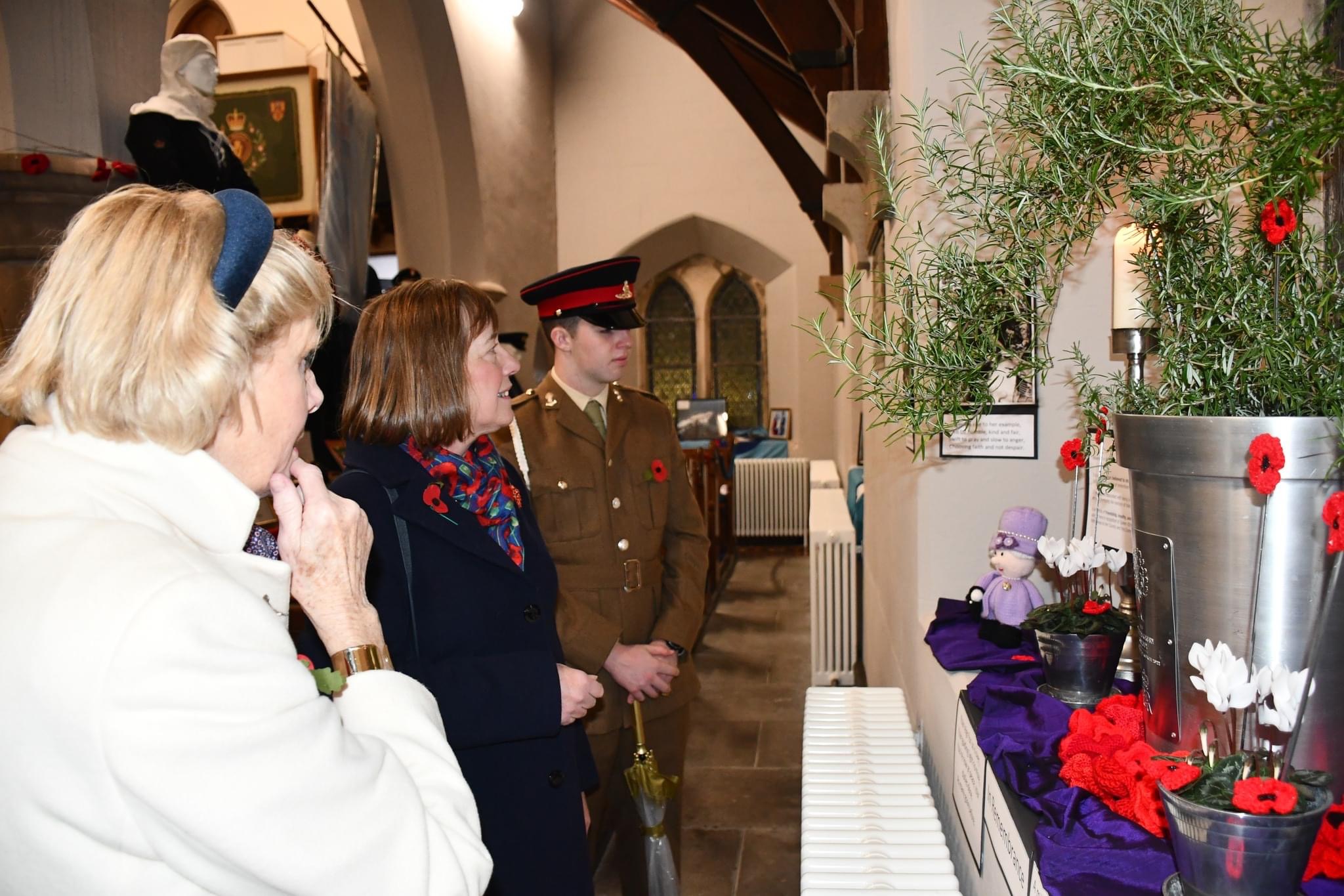 A display inside the church as part of the Festival of Remembrance.