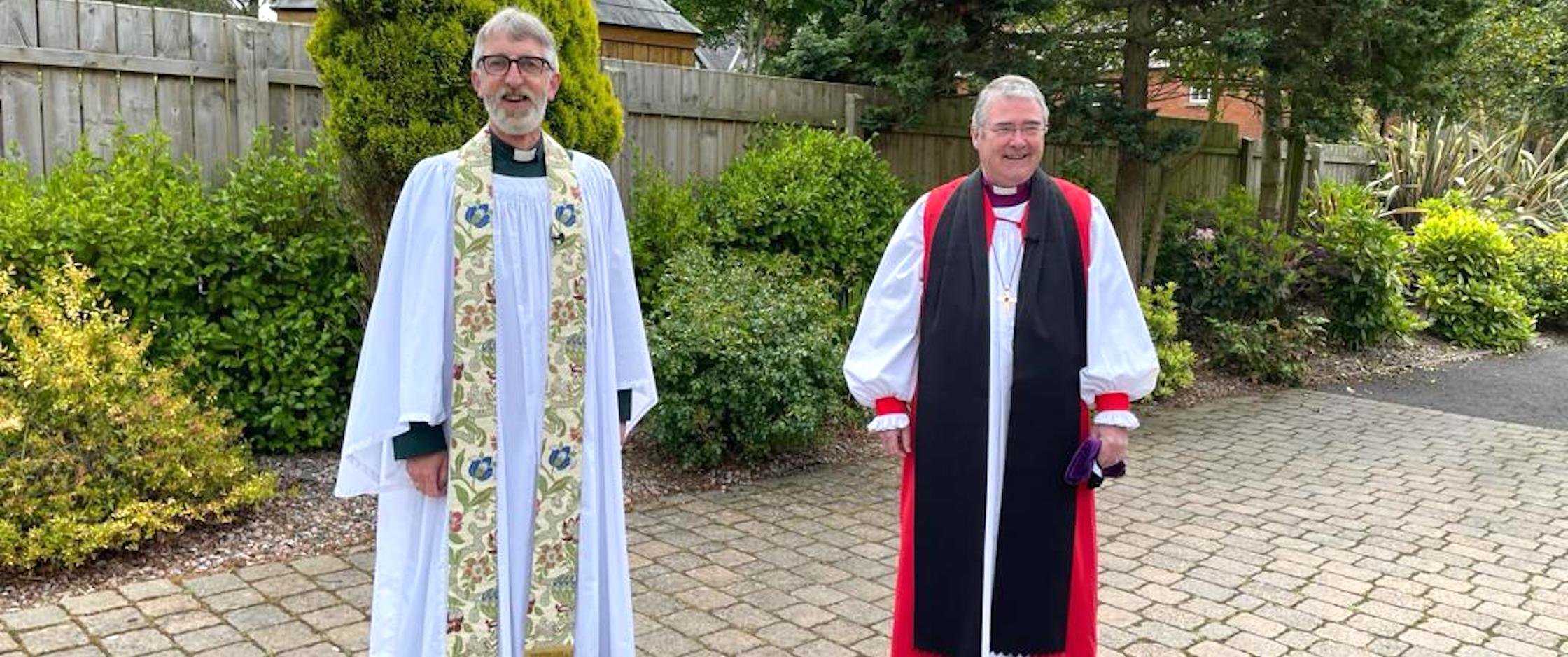 Canon John Auchmuty and Archbishop John McDowell.