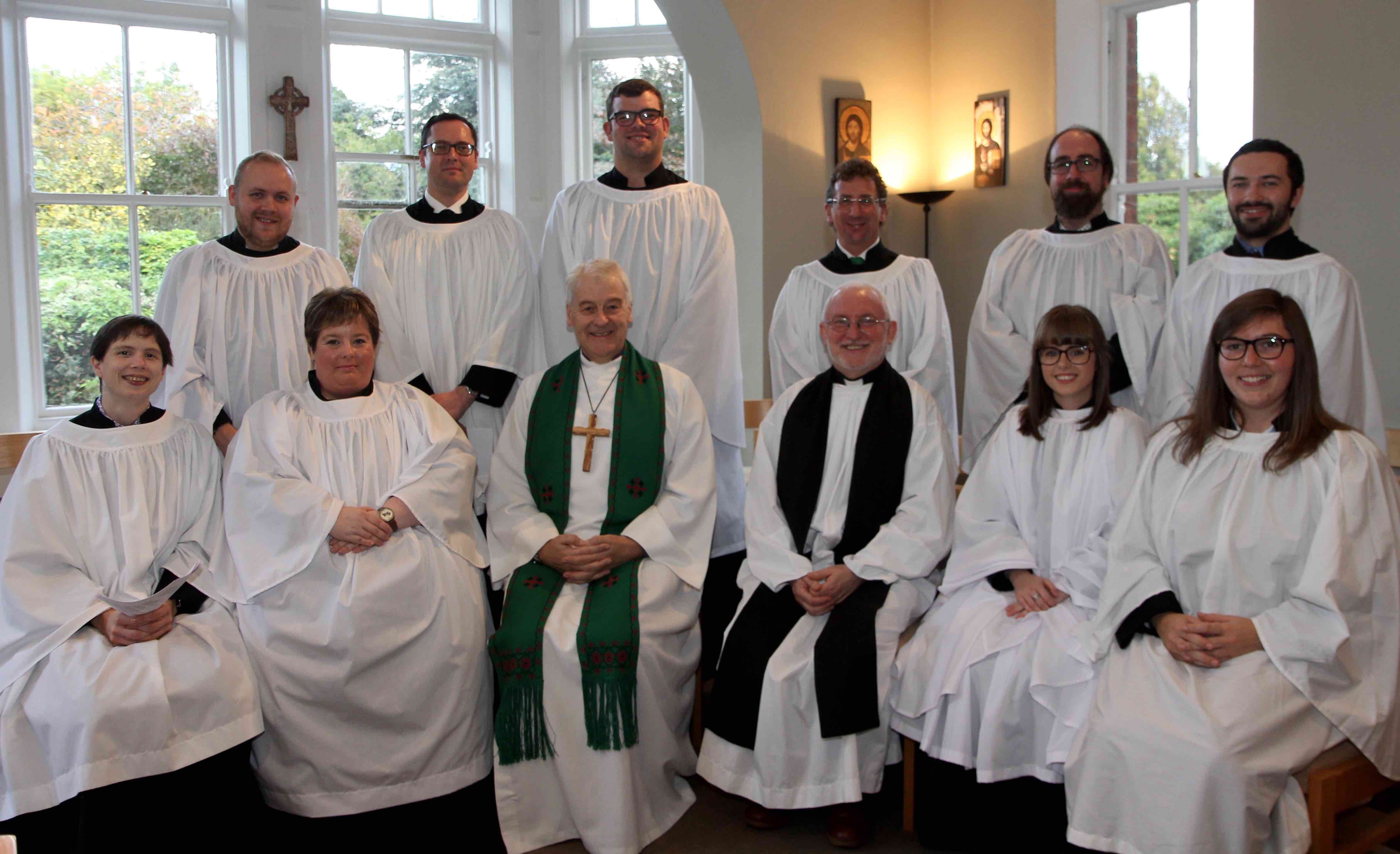CITI ordinands Edwin Aiken, Rodney Blair, Andrea Cotter, Sarah Crawford, Alistair Doyle, Nathan Ervine, Claire Henderson, Leonard Madden, Matthew Topley and Anna Williams are pictured with Archbishop Michael Jackson and the Revd Dr Patrick McGlinchey.