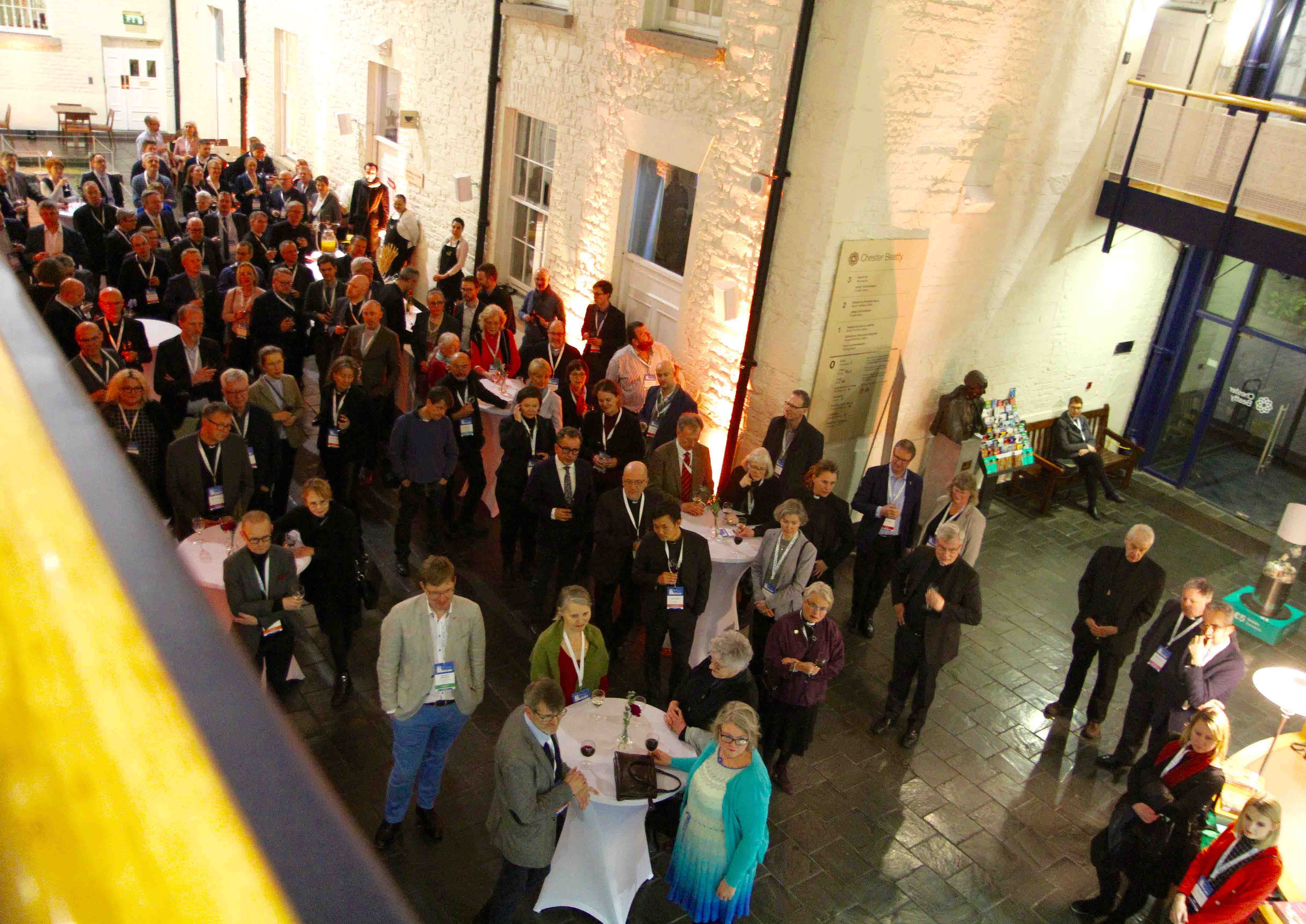 Delegates at the Northern European Cathedrals' Conference at the Archbishop of Dublin's reception in the Chester Beatty Library.