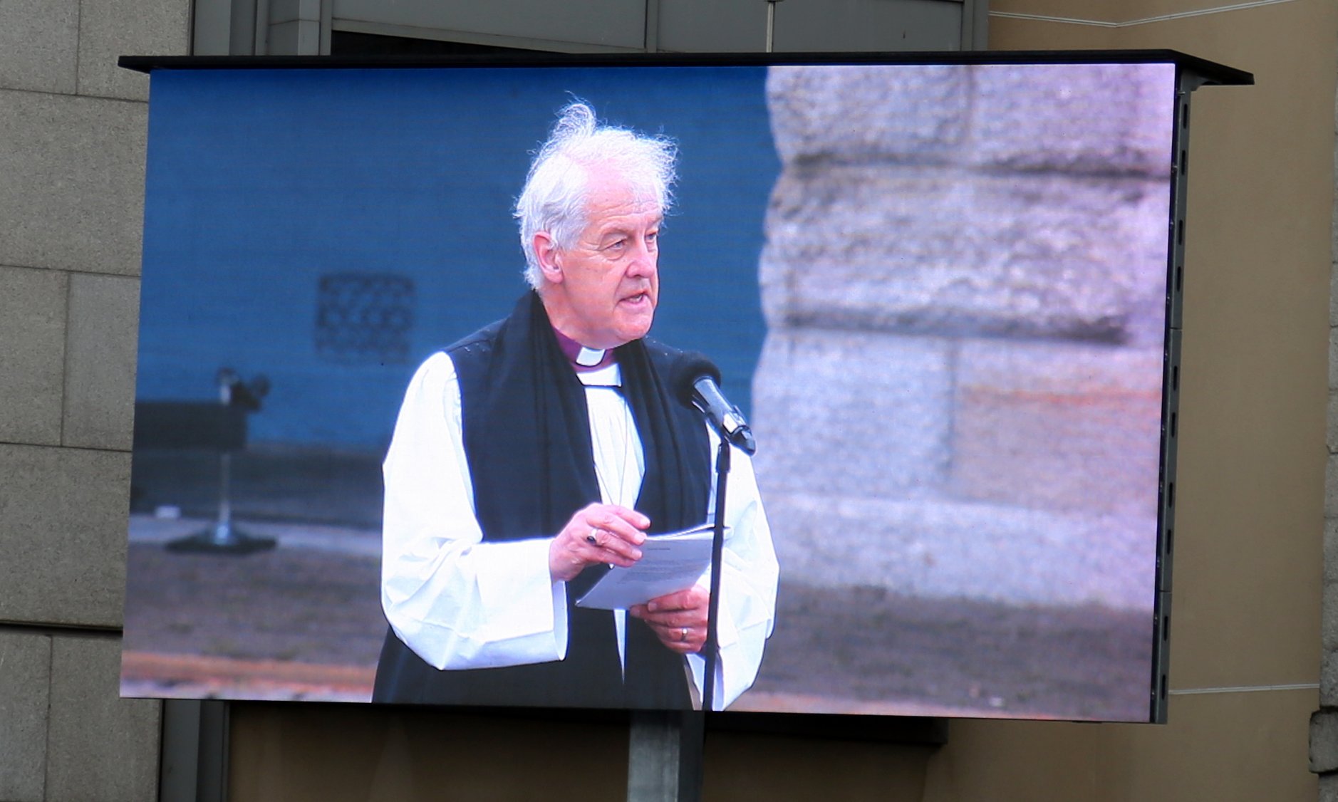 Archbishop Michael Jackson at the National Day Of Commemoration in Collins Barracks (Photo: Patrick Hugh Lynch)