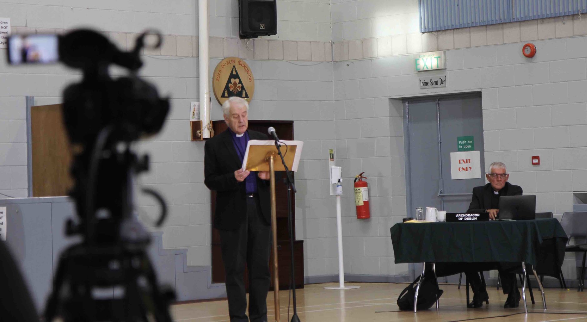 Archbishop Michael Jackson delivers his Presidential address at Dublin & Glendalough Diocesan Synod.