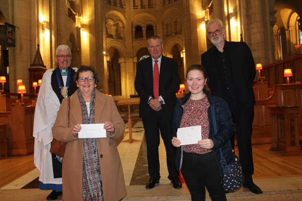 Representatives of St Michael's Parish Church and Connor Youth Council who attended the Good Samaritans Service at Belfast Cathedral on February 6. They are pictured with Dean Stephen Forde, and special guests, Conor Burns, Minister of State for Northern Ireland, and Tim McGarry, comedian.