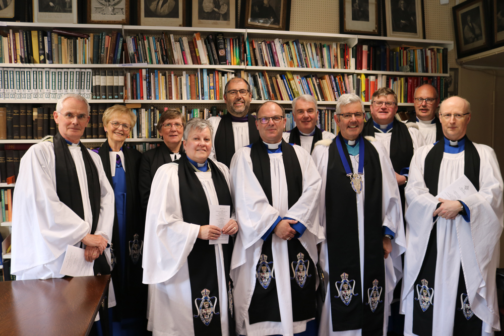 The Dean and Canons of the Chapter of St Anne's Cathedral, Belfast, who attended the installation of the Rev Canon Kevin Graham.