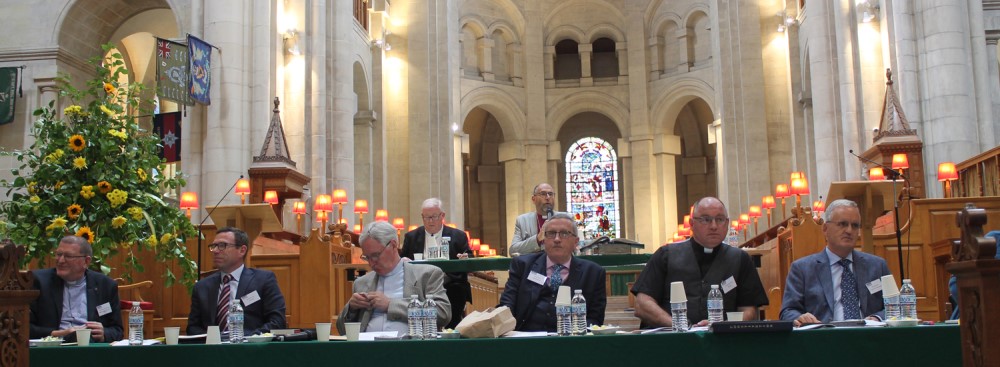The top table at the Connor Diocesan Synod in Belfast Cathedral on June 16.