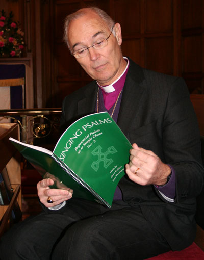 Archbishop Harper with Singing Psalms publication