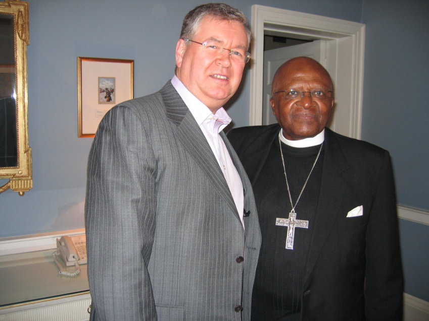 Joe Duffy and Desmond Tutu