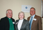 The Very Rev John May (Raphoe), Rev Dr Pat Mollan (Church's Ministry of Healing), and Mr David Caird (Dublin