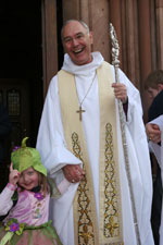 The Archbishop of Armagh with apple blossom