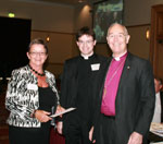 Accepting their Highly Commended award from the Archbishop