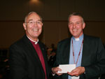 Accepting the runner up prize for Diocesan Magazine