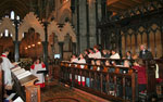 The Christ Church Cathedral choir made a welcome addition to proceedings on Saturday