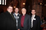 Revd Adrian Dorrian, Mr Martin Montegomery, the Bishop of Down & Dromore and Mr Andrew Brannigan