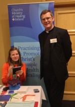 Canon Mark Gardner and Ms Jessica Stone at the Ministry of Healing stand