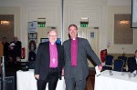 Bishop of Cashel accepts a prize from the Archbishop of Armagh on behalf of the Cashel DCO, Mr Herbie Sharman